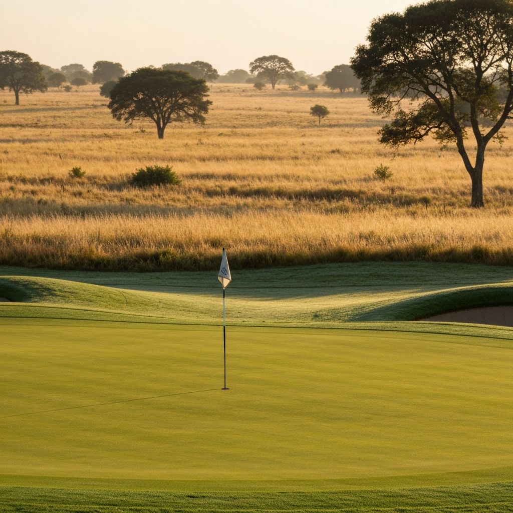 Close up of a golf green on the Changamire course